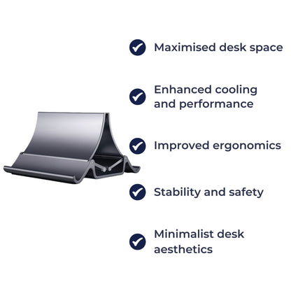 Versatile Aluminum Laptop Stand – Compact Cooling Solution