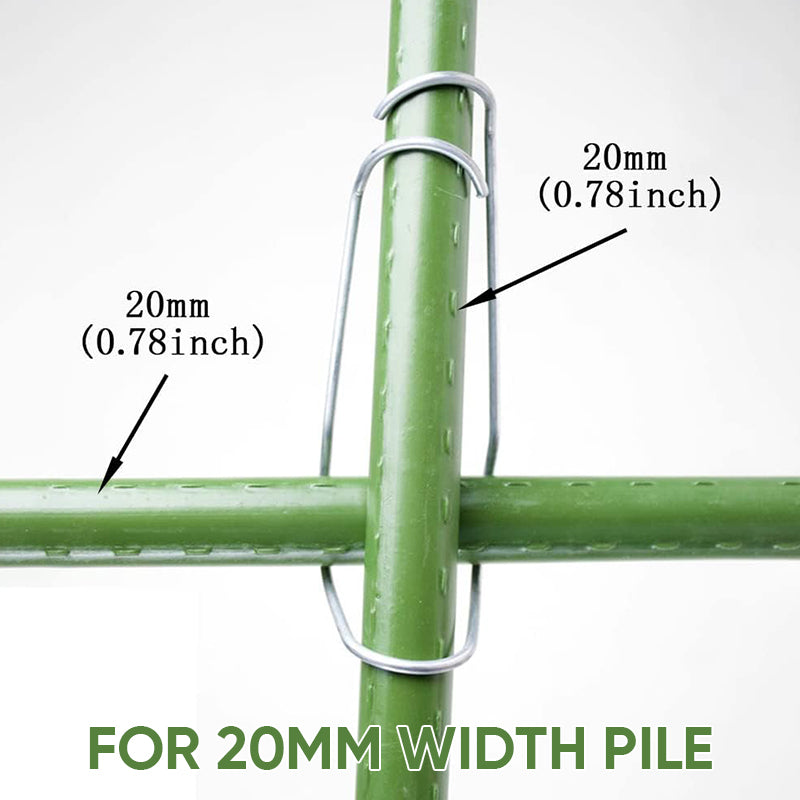 20 Durable Garden Connector Clips for Plant Support