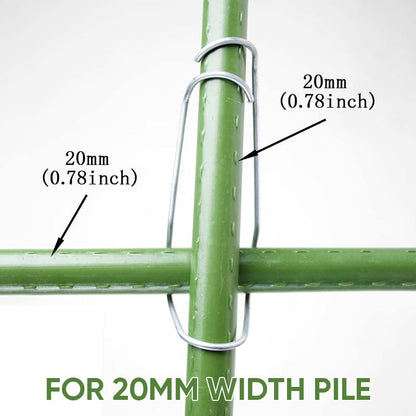 20 Durable Garden Connector Clips for Plant Support