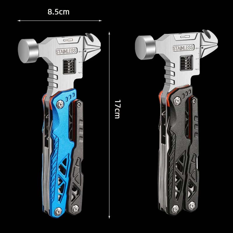 Folding Body Ball Hammer in Stainless Steel - Multifunction Tool
