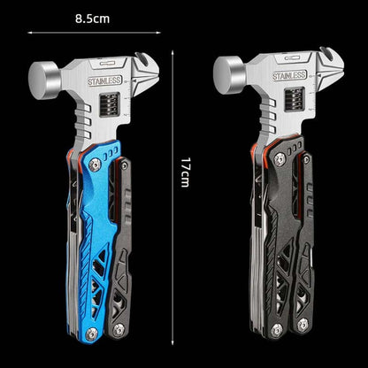 Folding Body Ball Hammer in Stainless Steel - Multifunction Tool