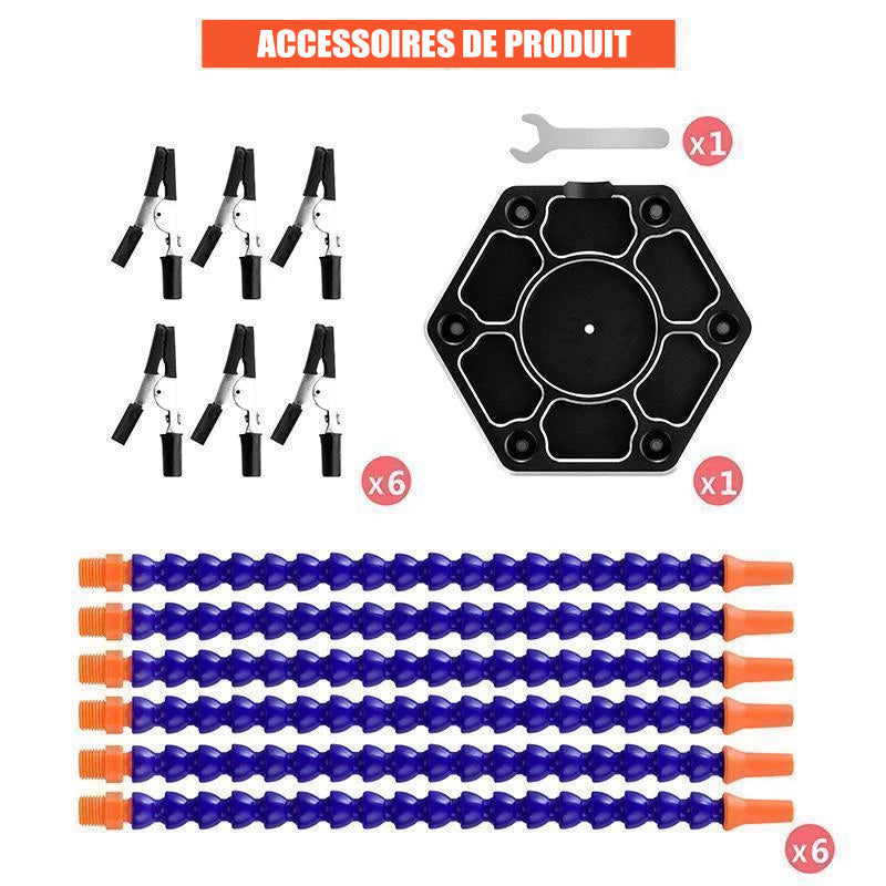 Flexible Arm Sweat Base made of Aluminum Alloy