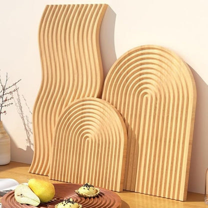 Stylish Wave Wooden Serving Tray for Every Occasion