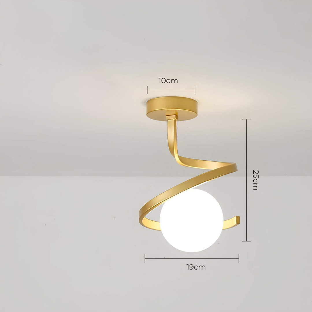 Flush Mount Ceiling Light with LED for Bedroom and Living Room