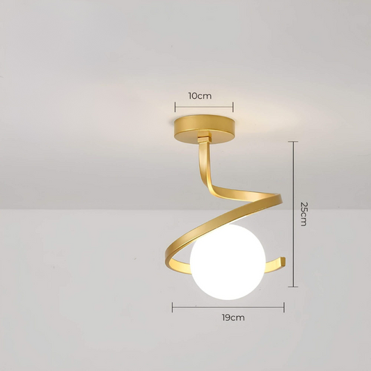 Flush Mount Ceiling Light with LED for Bedroom and Living Room