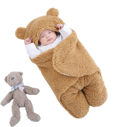 Cozy Bear Swaddle Blanket for Infants