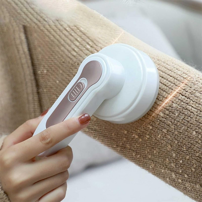 Rechargeable Fabric Shaver with Triple Blade System