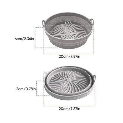 Reusable Silicone Baking Tray for Air Fryers – Grill Pan