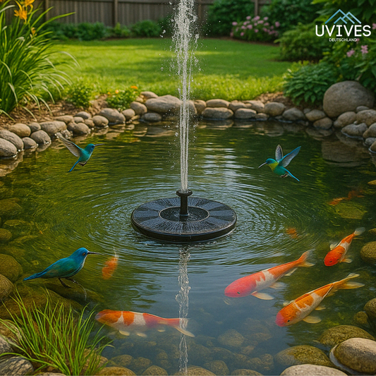 Solar Fountain for Tranquility and Elegance in the Garden
