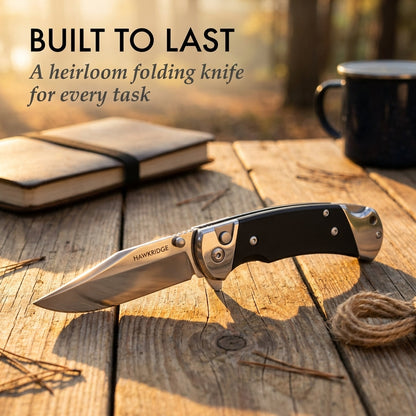 Precision Folding Knife with Assisted Opening | 3.75" Blade & Textured Grip | Corrosion-Resistant, Secure Lock, Ideal for Outdoor and Everyday Use