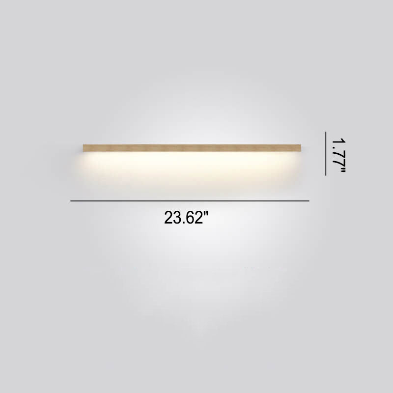 Japanese LED Wall Lamp with Solid Wood Design - Modern Accent Light