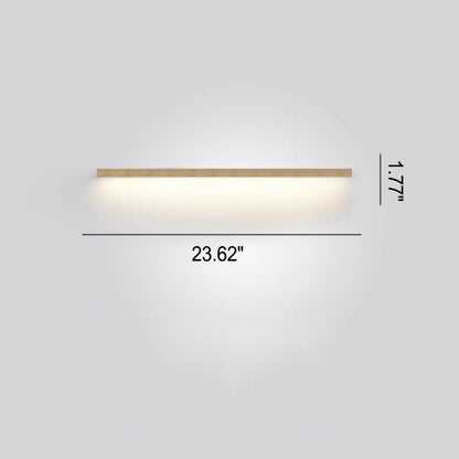 Japanese LED Wall Lamp with Solid Wood Design - Modern Accent Light