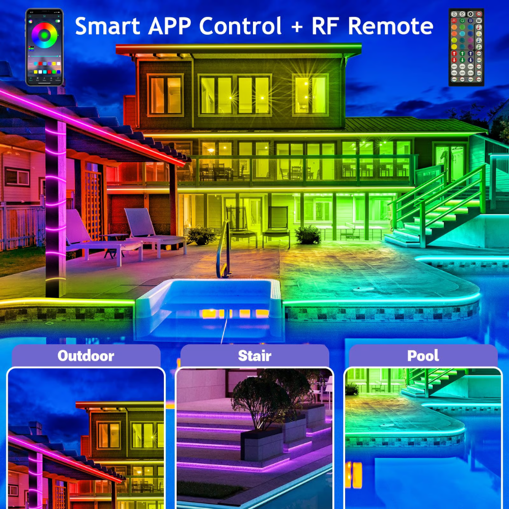LuminousWave – Smart Color-Change Outdoor Lighting