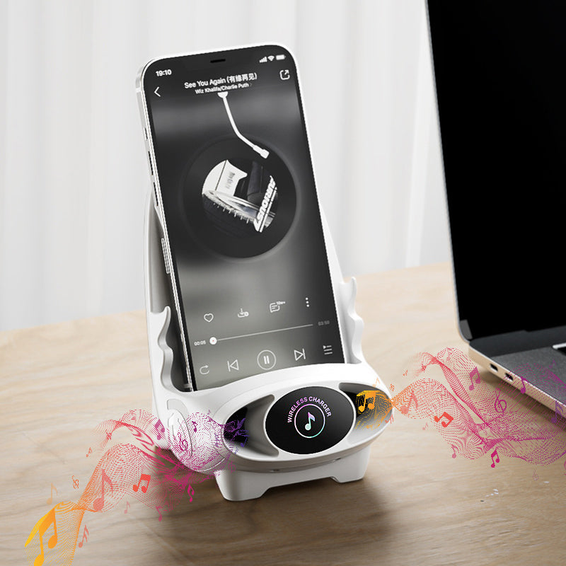 FlexCharge Chair – Wireless Fast Charging Stand & Phone Holder Design