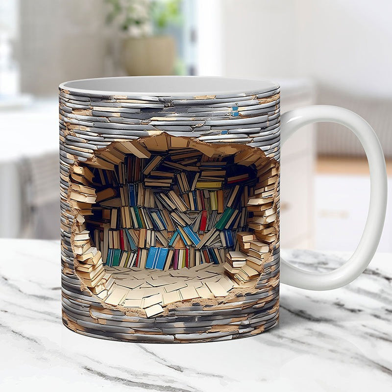 3D Mug with Library Note Design