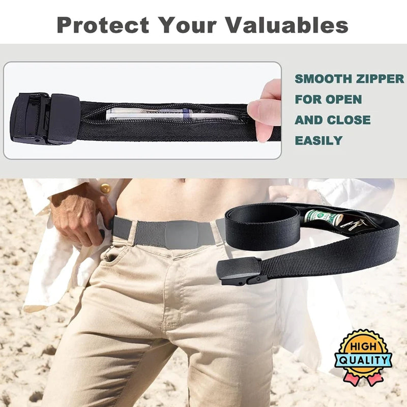 Hidden Wallet Security Belt for Theft Protection