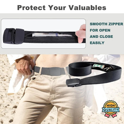 Hidden Wallet Security Belt for Theft Protection