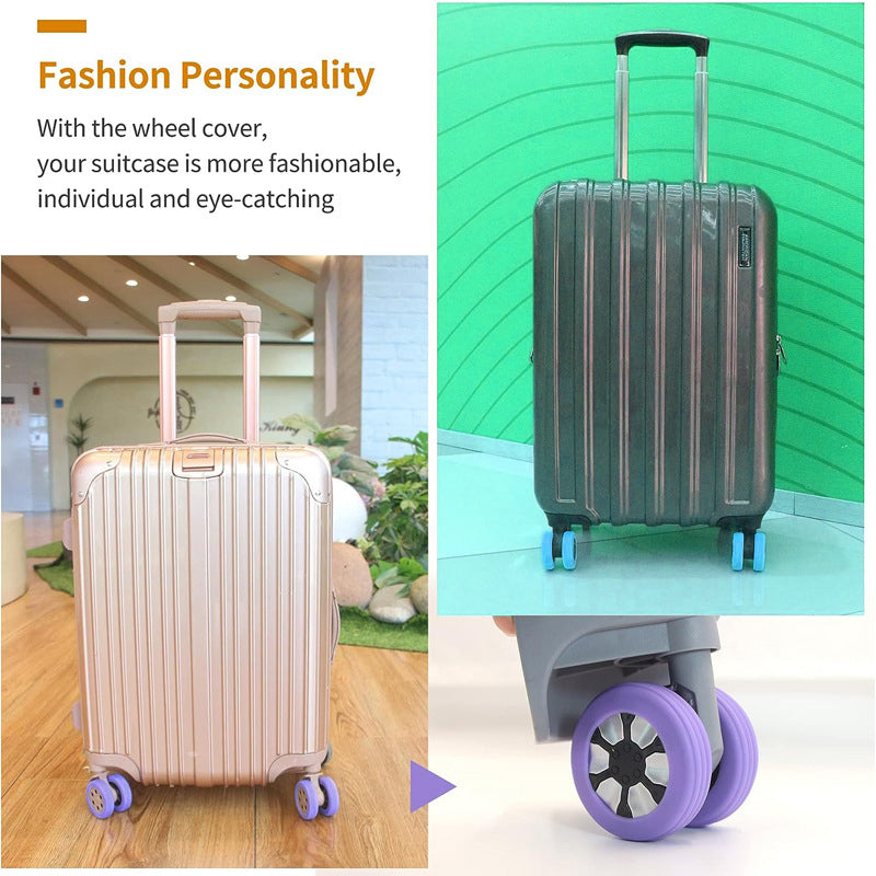 Set of 8 Wheel Covers for Luggage Compartment