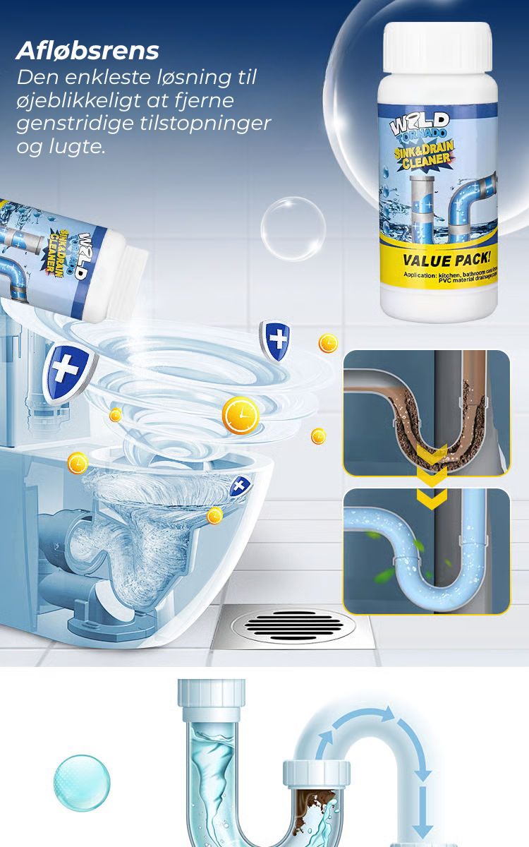 Eco-Friendly Drain Cleaner with Citrus Freshness