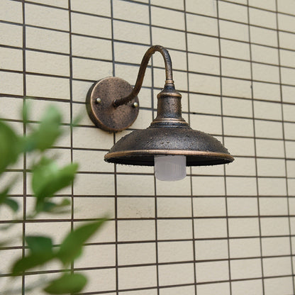 Outdoor Waterproof Wall Light Fixture in American Design (Various Finishes, Sloped & Standard)
