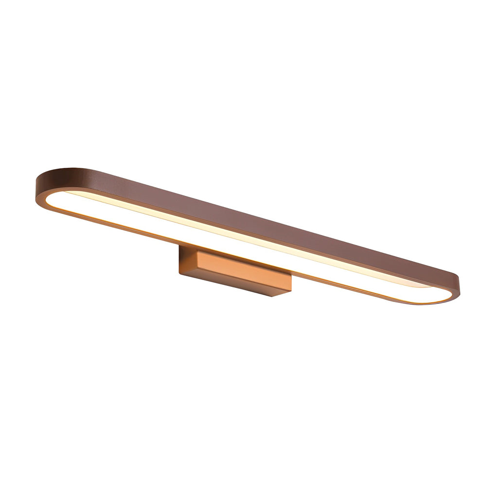 Slim Linear Profile LED Vanity Light for Bathroom - Ring-Shaped Design