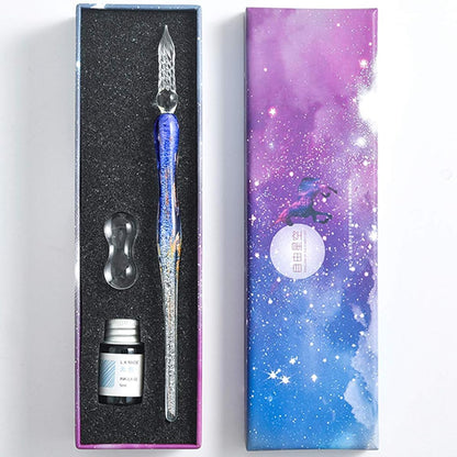Artisan Elegance Handcrafted Dip Pen and Ink Set