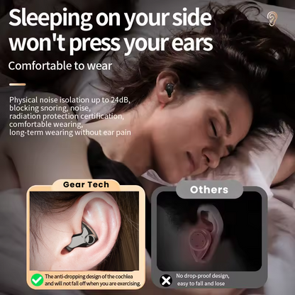 Compact Sleep Buds - Noise-Reducing Earphones for Peaceful Nights