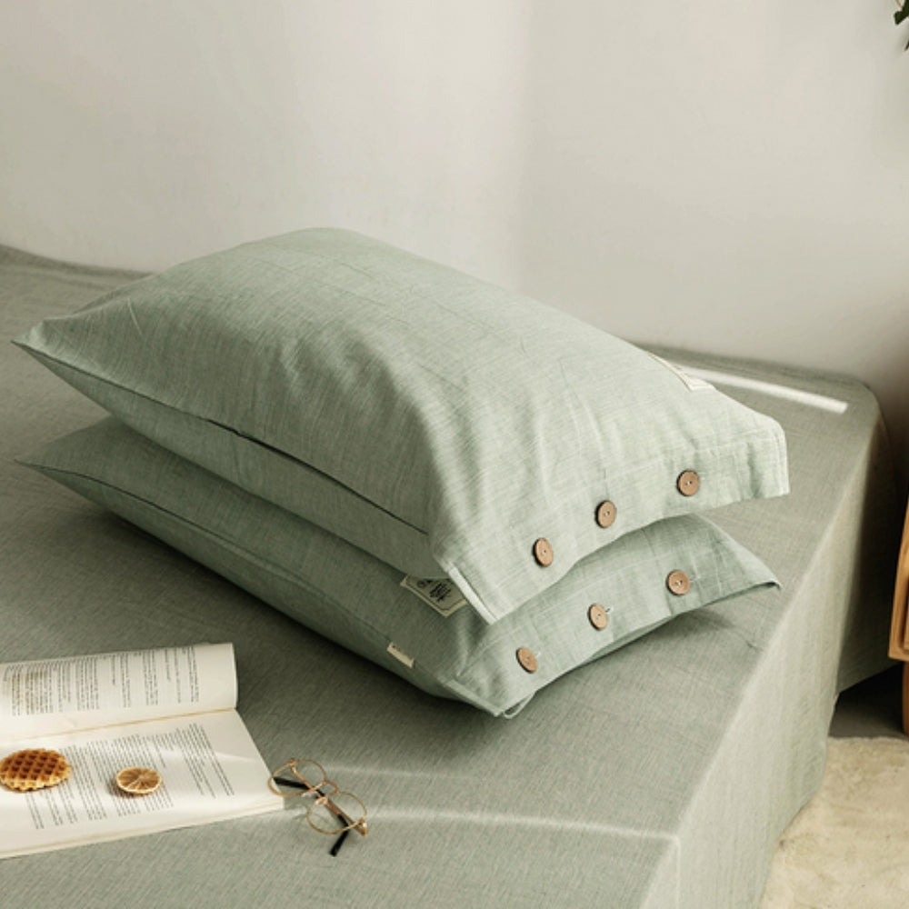 Premium Organic Cotton Pillowcases - Set of Two
