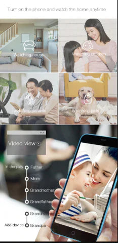 WiFi Security Camera with Night Vision 1080P