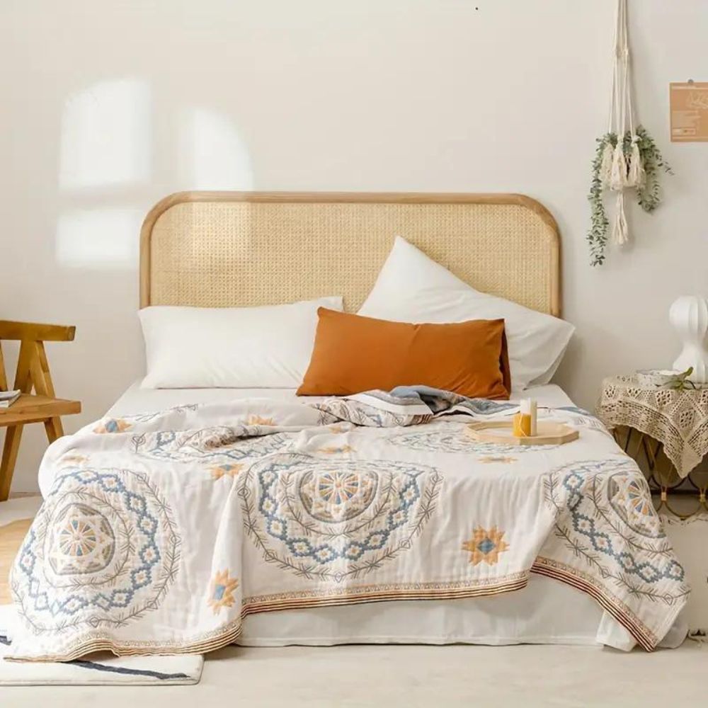 Tranquil Haven | Cozy Cotton Throw Blanket