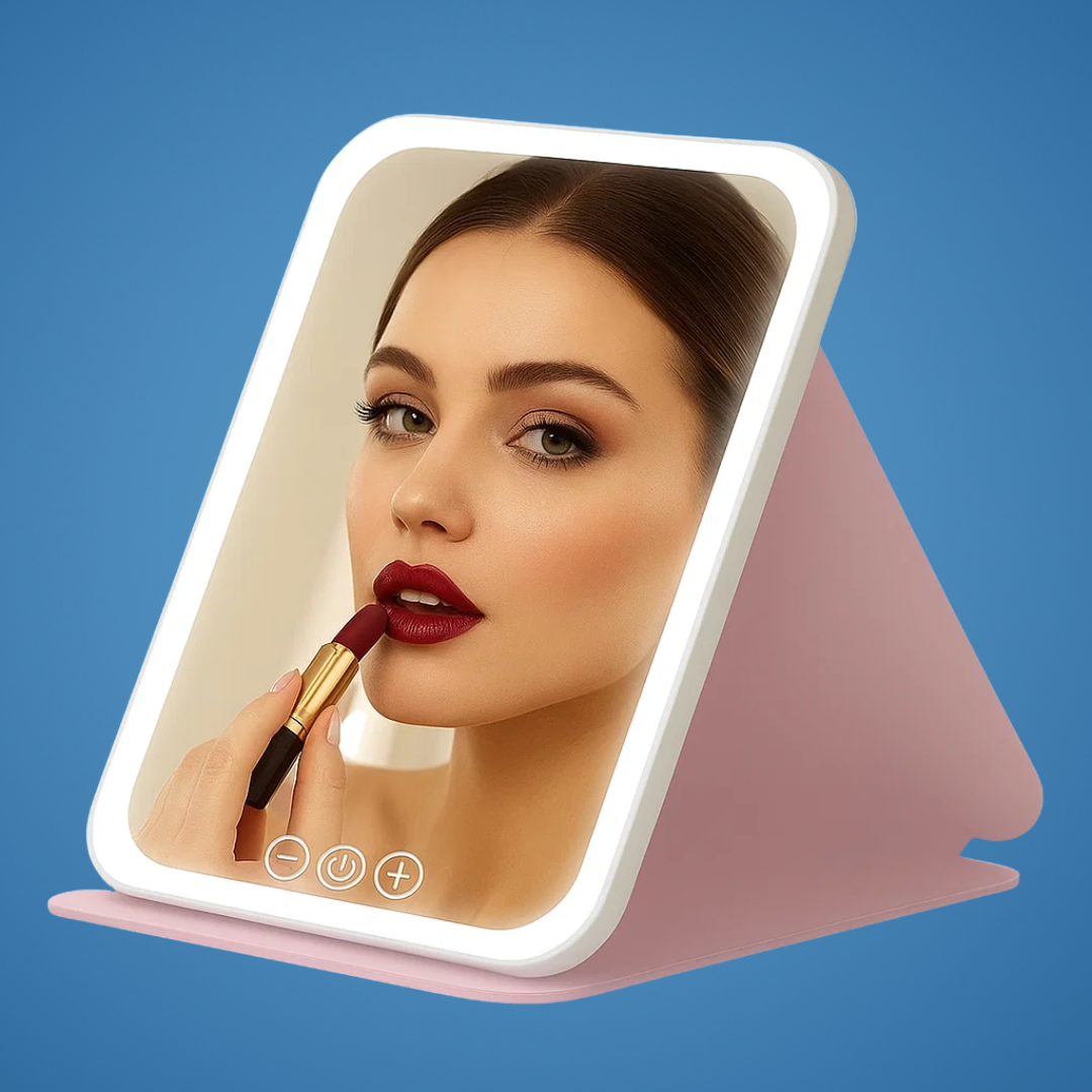 Portable Rechargeable Light with 3 Colour Settings – Ideal for Travelers & Beauty Enthusiasts