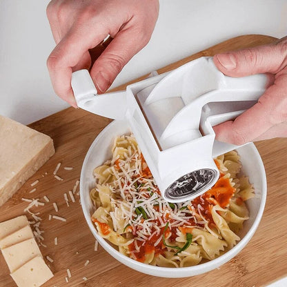 Rotating Cheese Grater with Manual Cutter