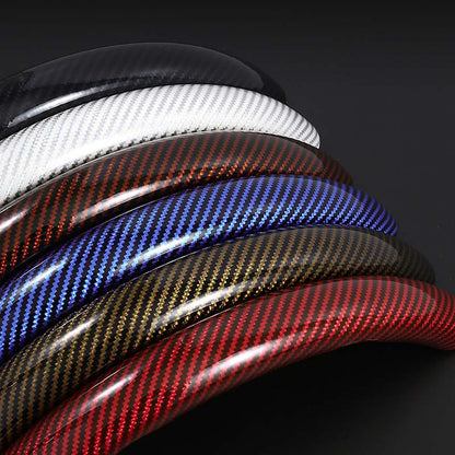 Anti-Slip Steering Wheel Cover with Elegant Carbon Look – Universal Fit
