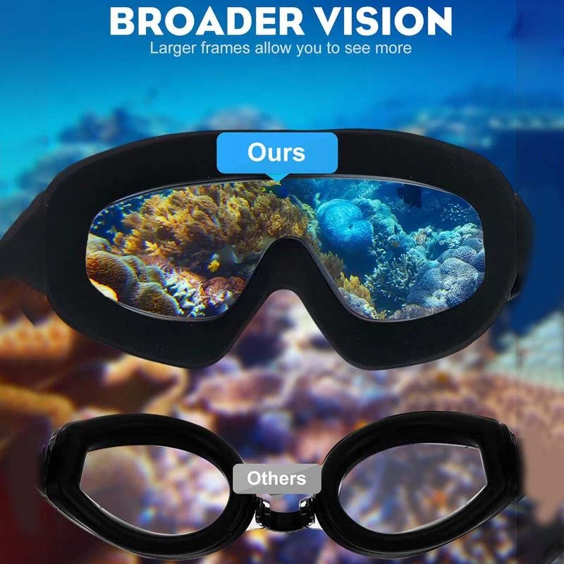 Wide Angle Anti-Fog Swimming Goggles