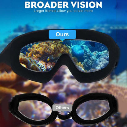Wide Angle Anti-Fog Swimming Goggles