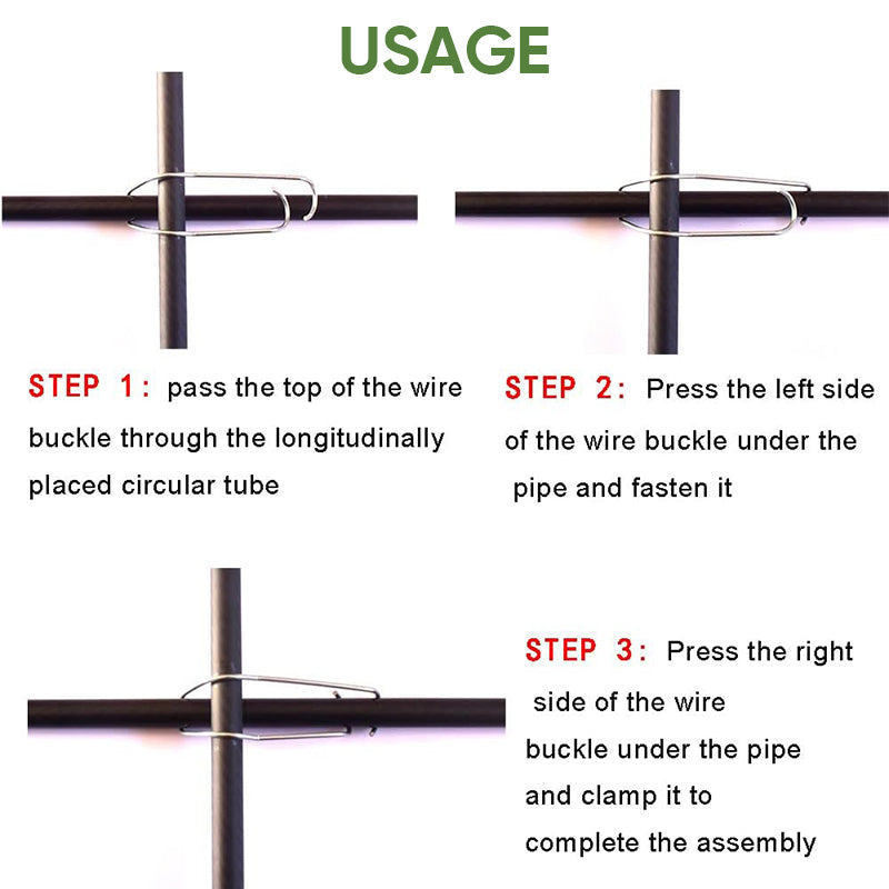 20 Durable Garden Connector Clips for Plant Support