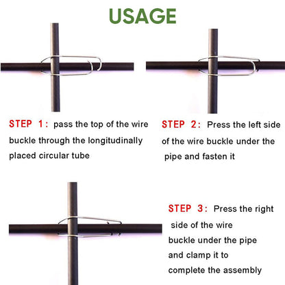 20 Durable Garden Connector Clips for Plant Support