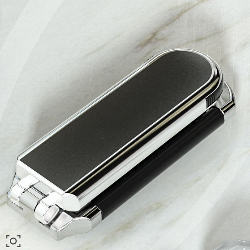Foldable Compact Travel Mirror and Hair Brush for On-the-Go Styling