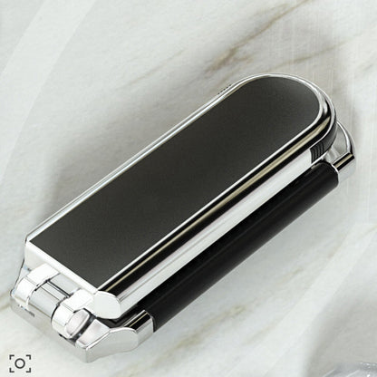 Foldable Compact Travel Mirror and Hair Brush for On-the-Go Styling