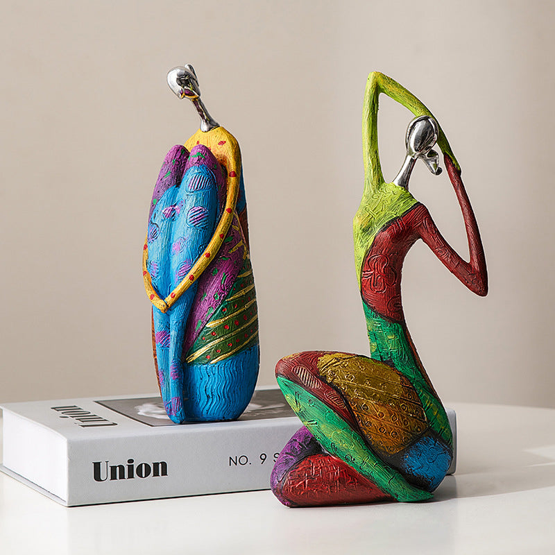 Vibrant Woman Sculpture | Artistry for Your Home