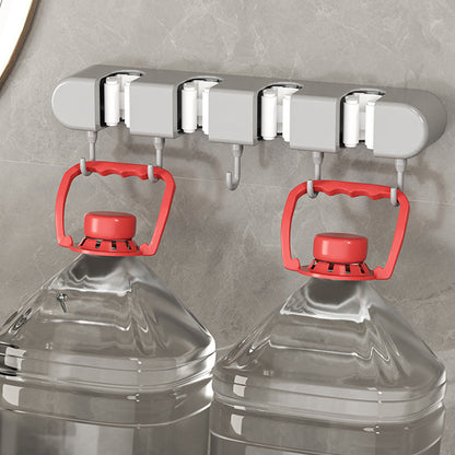 Versatile Storage Rack with Hooks for Home Organization