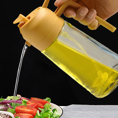 Glass Oil Sprayer and Dispenser - 2 in 1 with 50% Discount [Last Day Sale]
