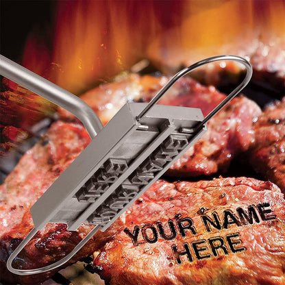 Meat Branding Iron for BBQ Grilling