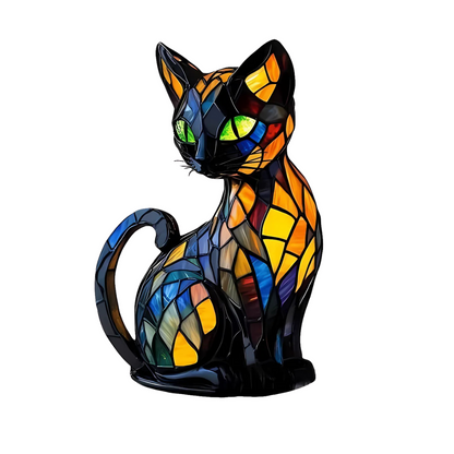 Handcrafted Cat Lamp with Glow – Ambient Lighting and Gift Idea