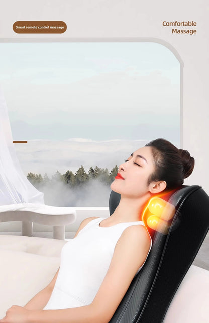 Neck and Back Massager with Heat – Deep Kneading Massage Cushion