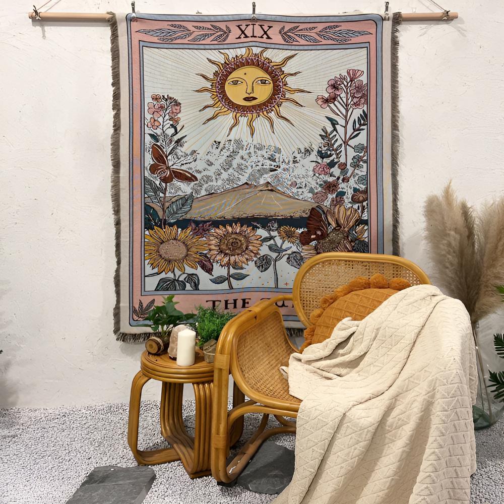 Celestial Sun Throw Blanket for Vibrant Home Decor