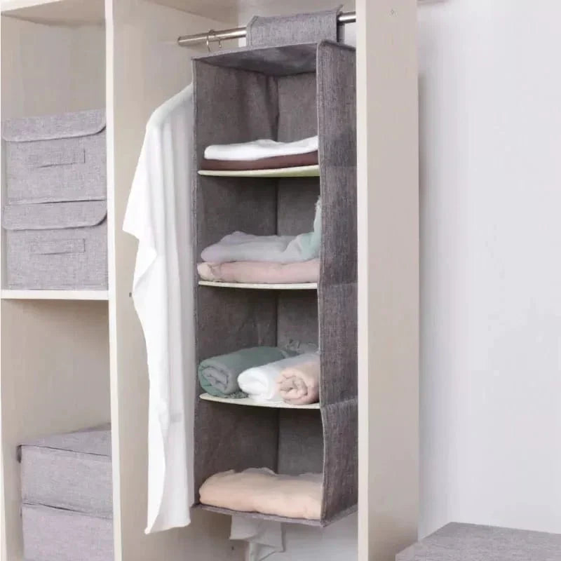 Versatile 5-Tier Foldable Hanging Storage Organizer