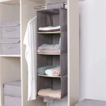Versatile 5-Tier Foldable Hanging Storage Organizer