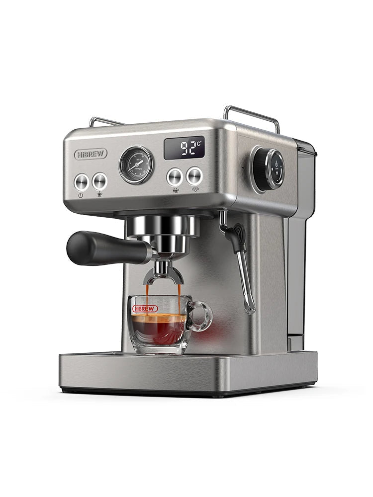 Espresso Maker with 20-Bar Pump, PID Control, 58mm Portafilter, Steam Wand