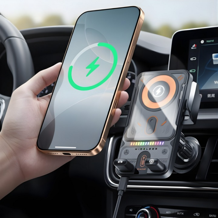 Wireless Charging Car Holder for Smartphones